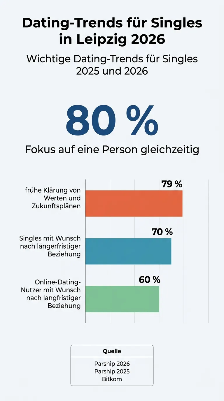 Infografik zu Dating-Trends und Single-Events in Leipzig