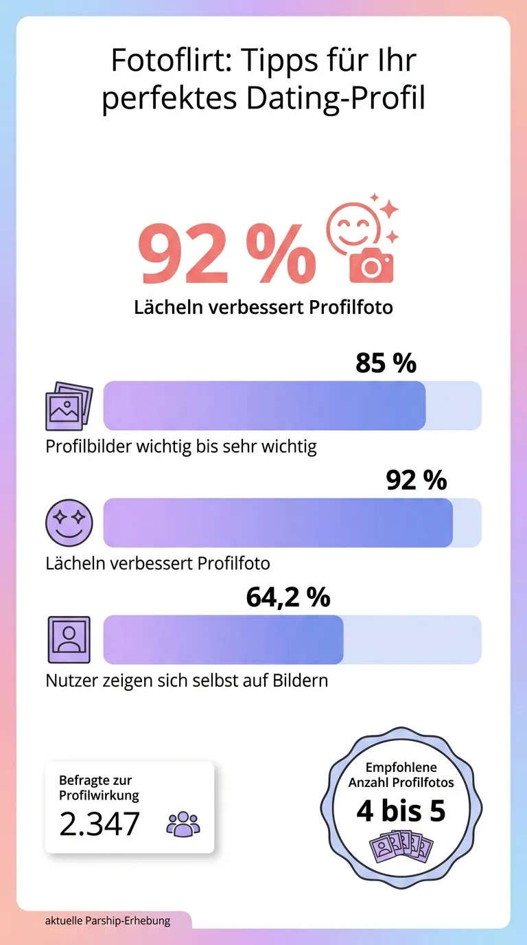 Infografik zur idealen Reihenfolge von Dating-Profilfotos